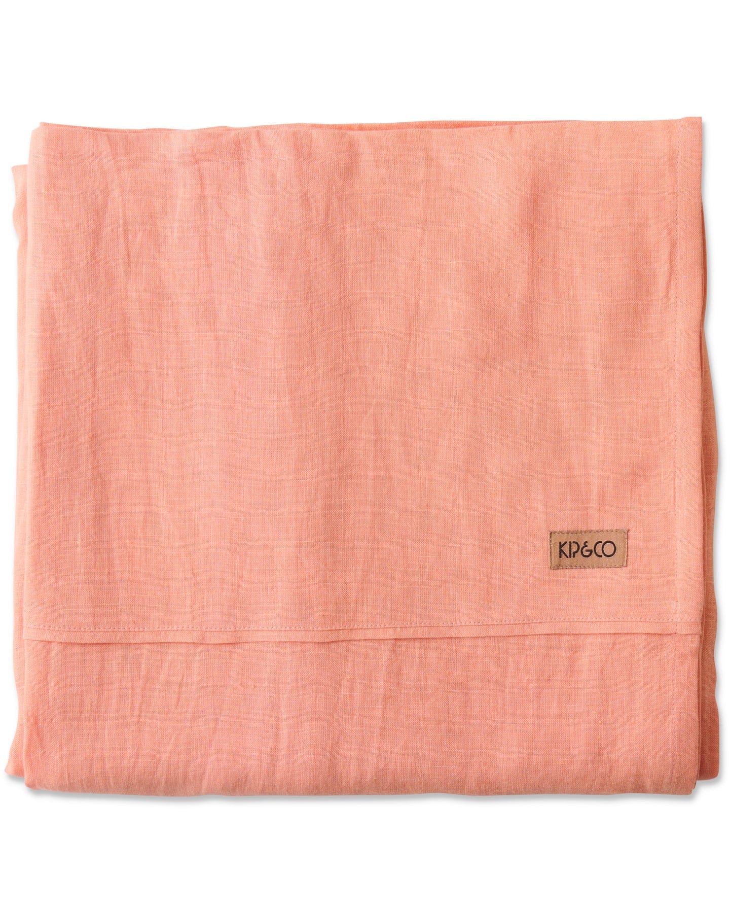 Coral Blossom Linen Flat Sheet
