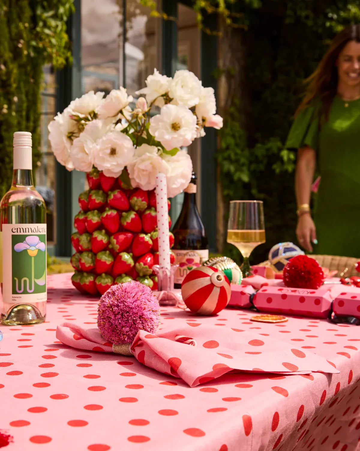Merry Pom Pom Napkin Rings