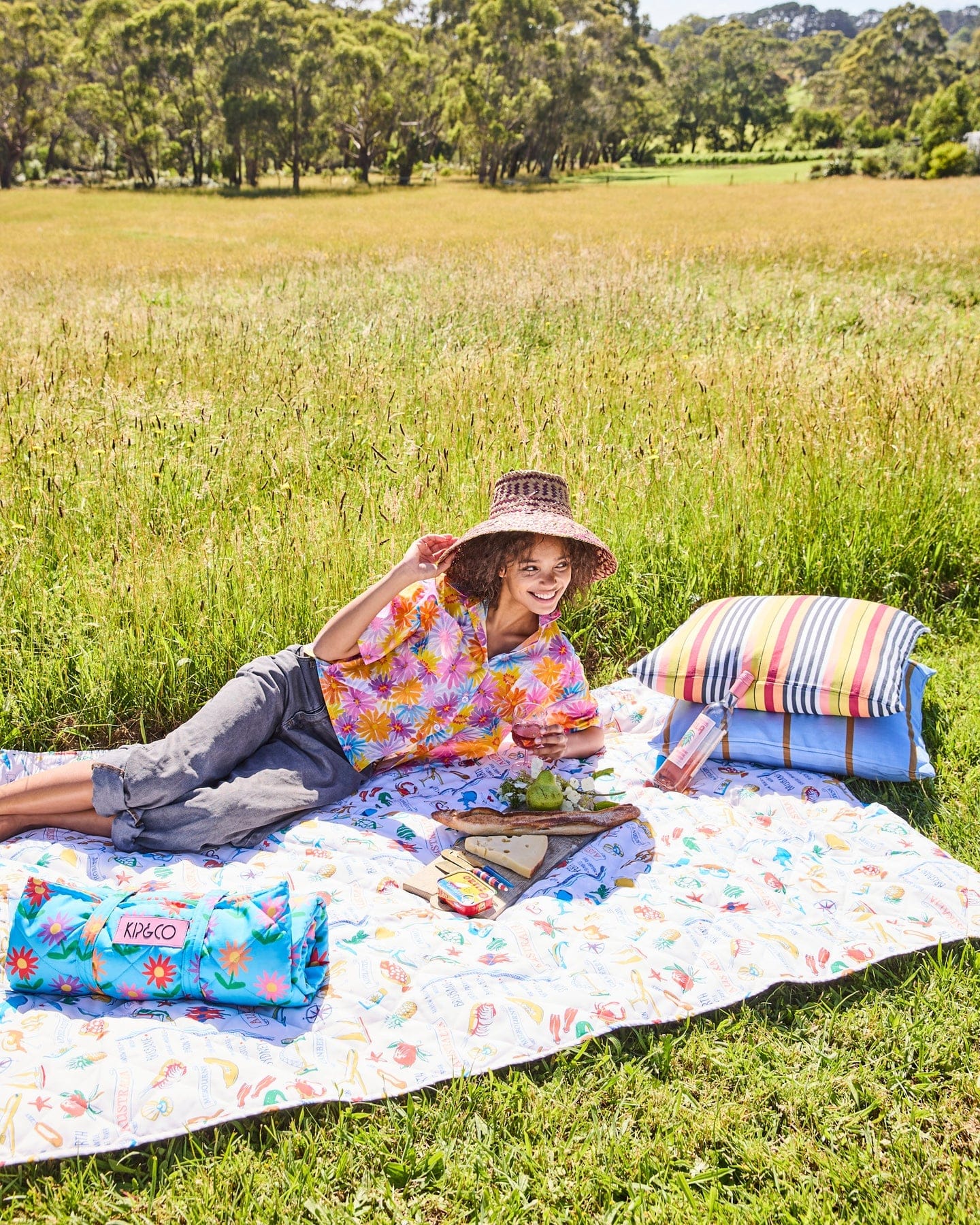 Aussie Road Trip Picnic Mat