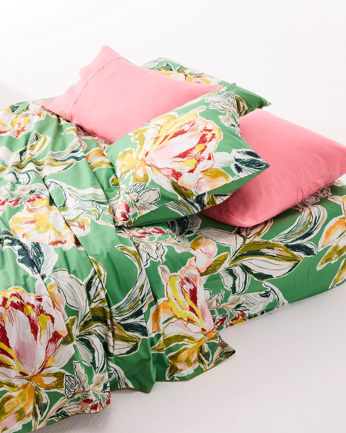 Somerset Green Organic Cotton Flat Sheet | King