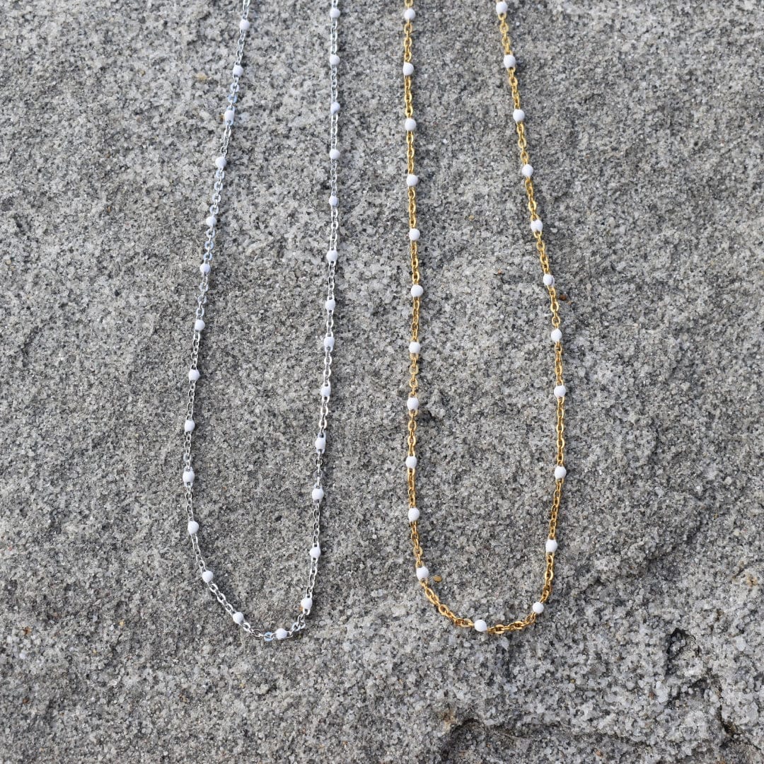White Sands Beaded Chain | Silver