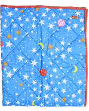Stars And Moon Organic Cotton Quilted Cot Bedspread