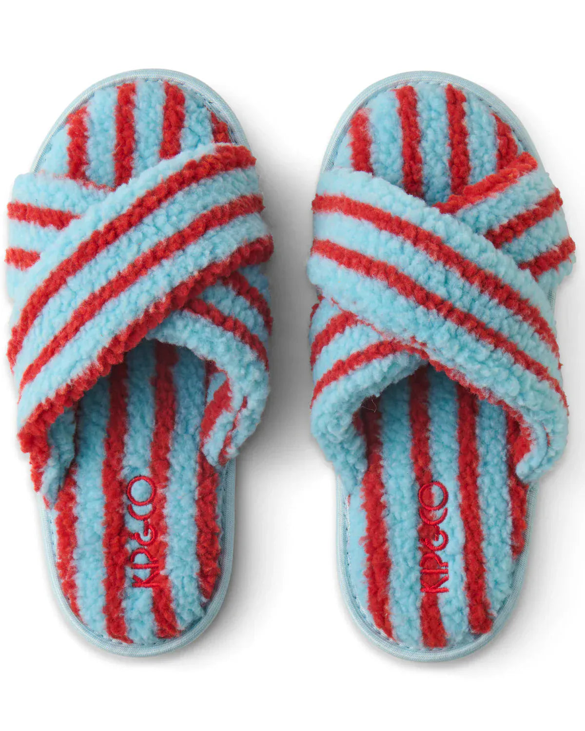 Hamilton Stripe Sherpa Adult Slippers | 37/38