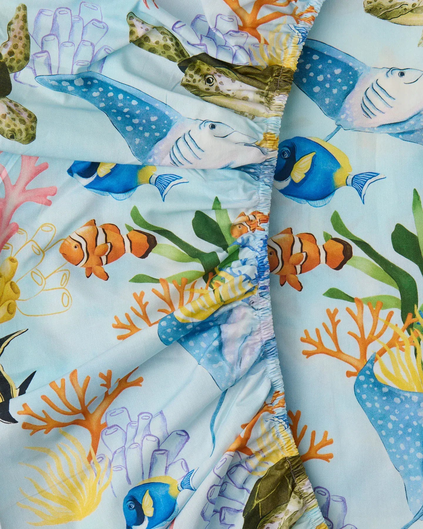 Reef Life Organic Cotton Baby Fitted Sheet | Cot