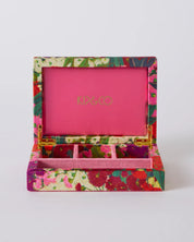 Australian Bush Blossom Velvet Jewellery Box | Small