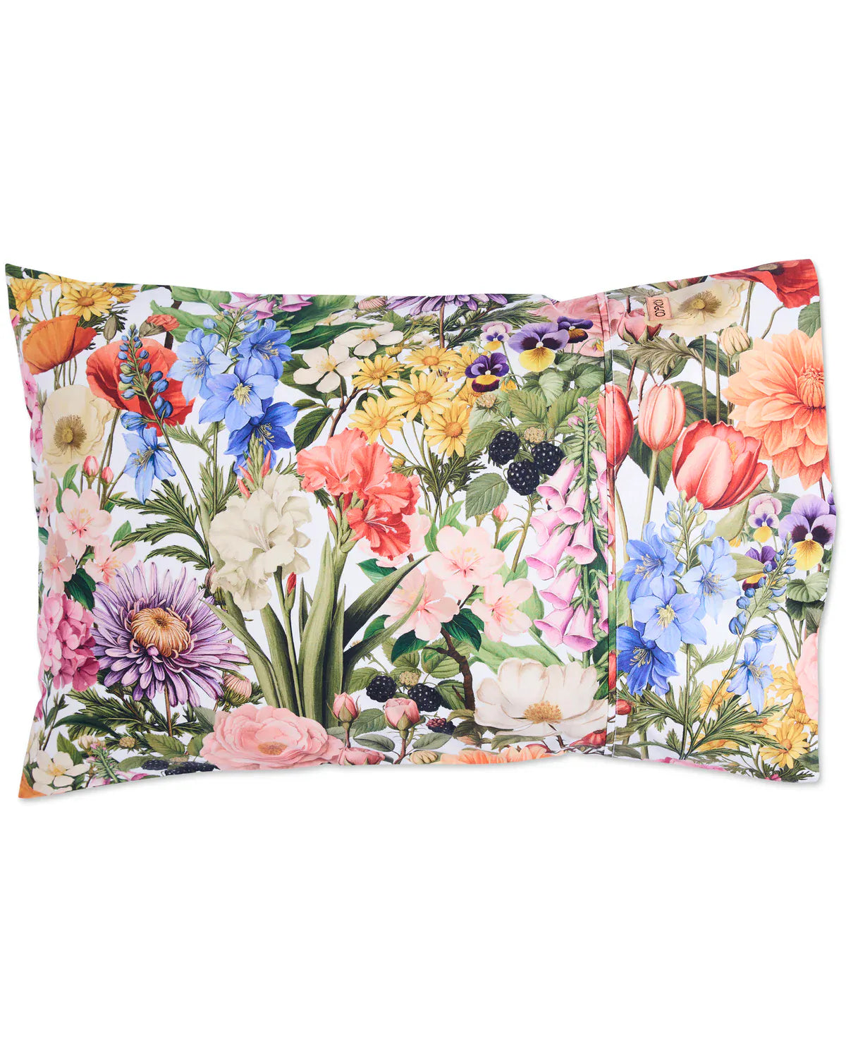 Cottage Garden Organic Cotton Standard Pillowcases | Set of 2