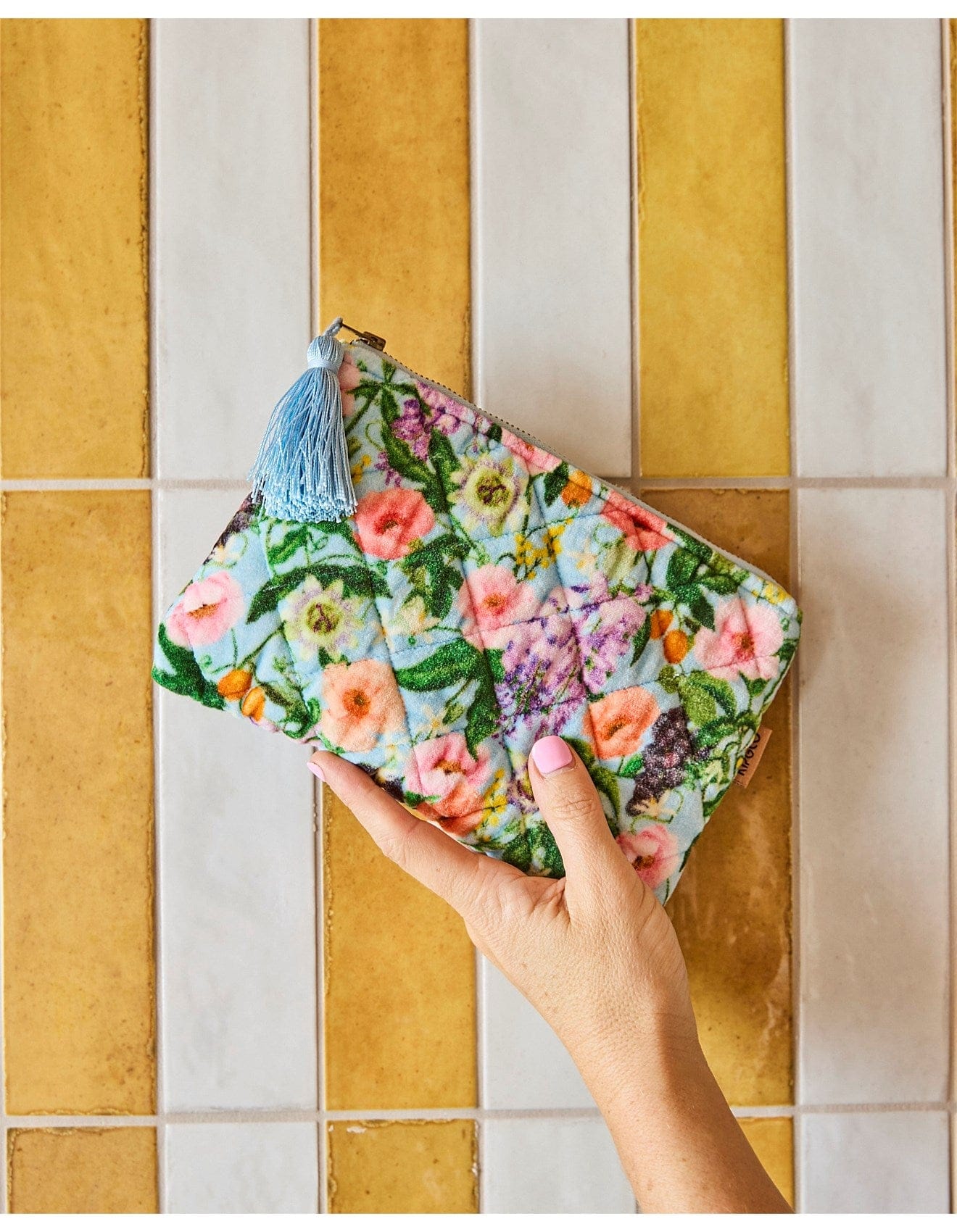 Spring In The Air Velvet Cosmetics Purse