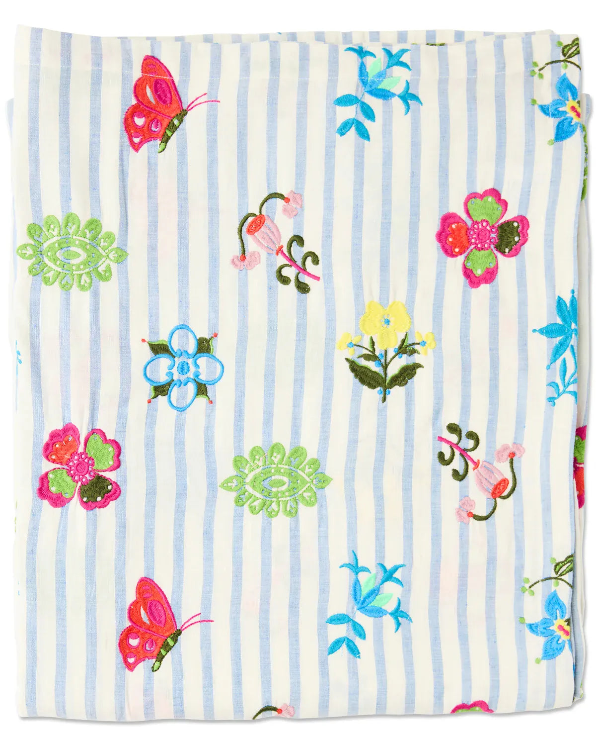 Kip&Co x Anna Spiro Malabar Floral Embroidered Tablecloth | Standard Rectangular