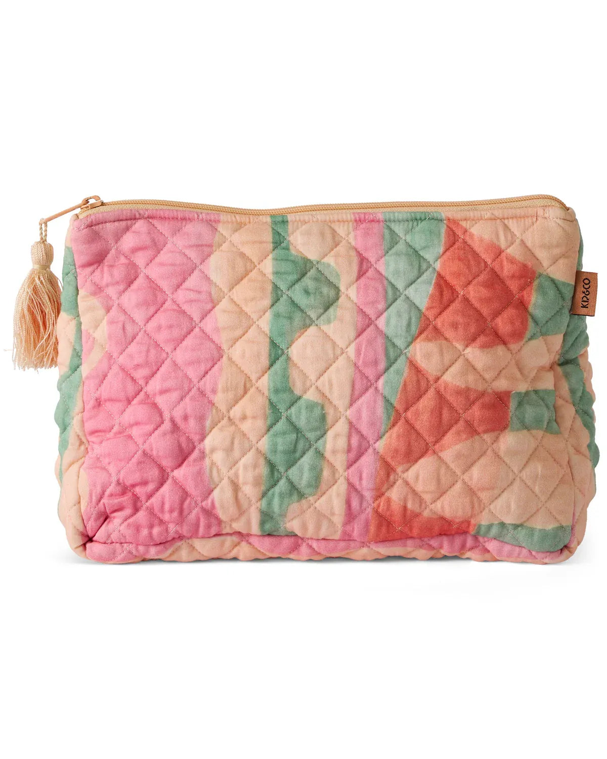 Sun Soaked Quilted Cotton Toiletry Purse