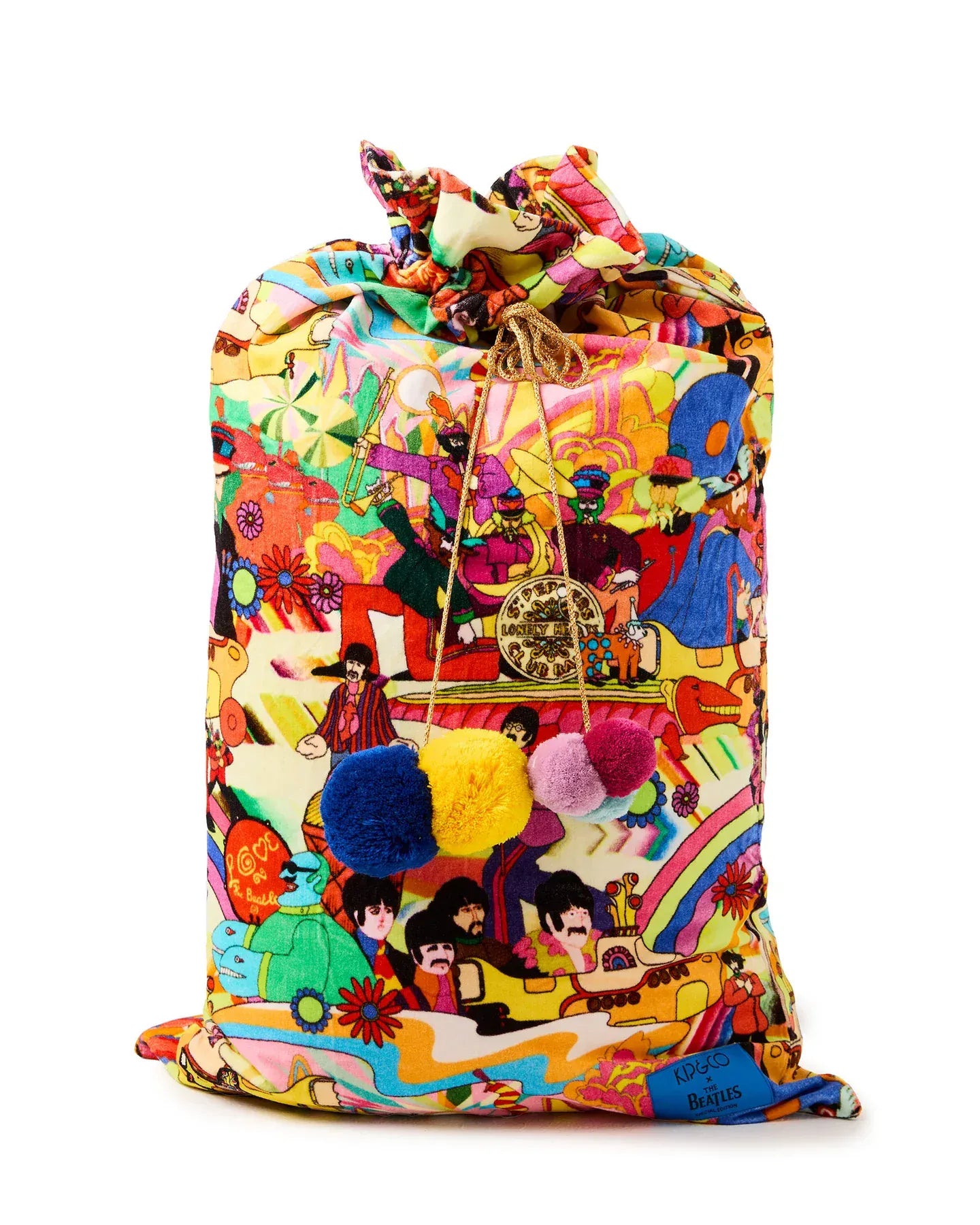 Kip&Co x The Beatles Big Band Velvet Santa Sack