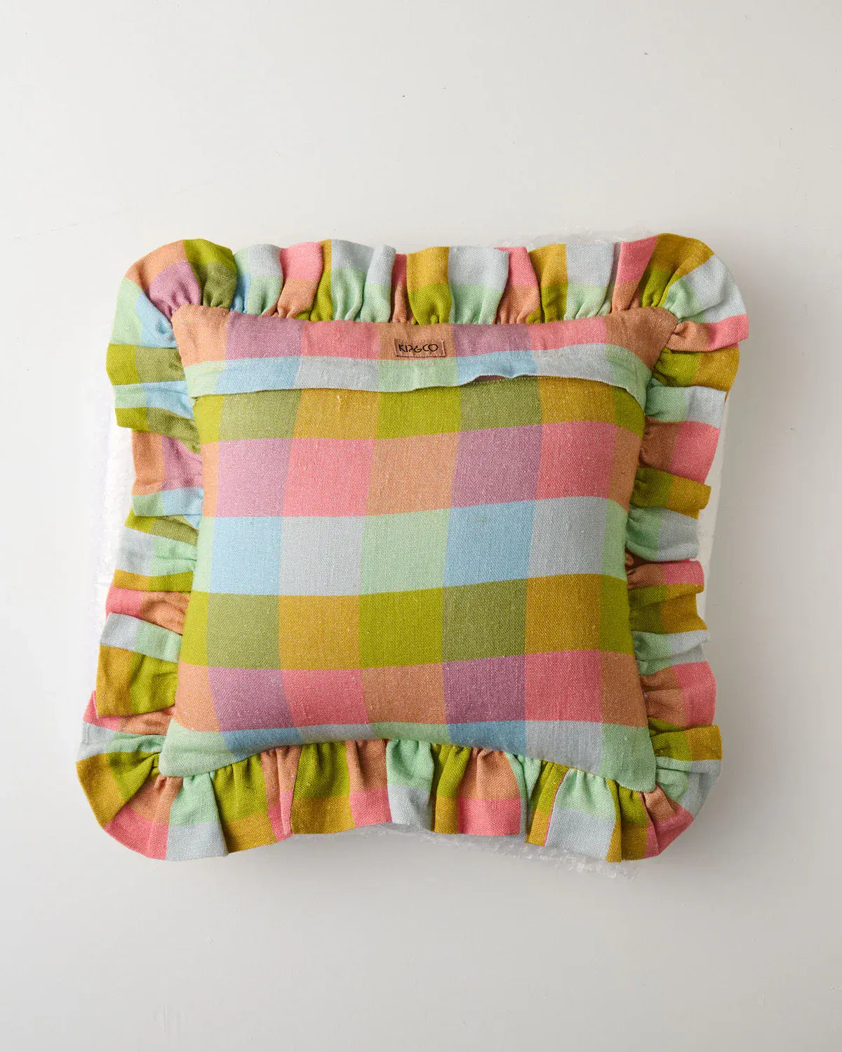 Florida Tartan Frill Upholstery Cushion