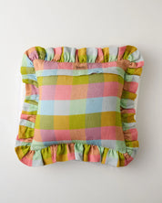 Florida Tartan Frill Upholstery Cushion