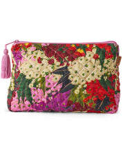 Australian Bush Blossom Quilted Cotton Toiletry Case