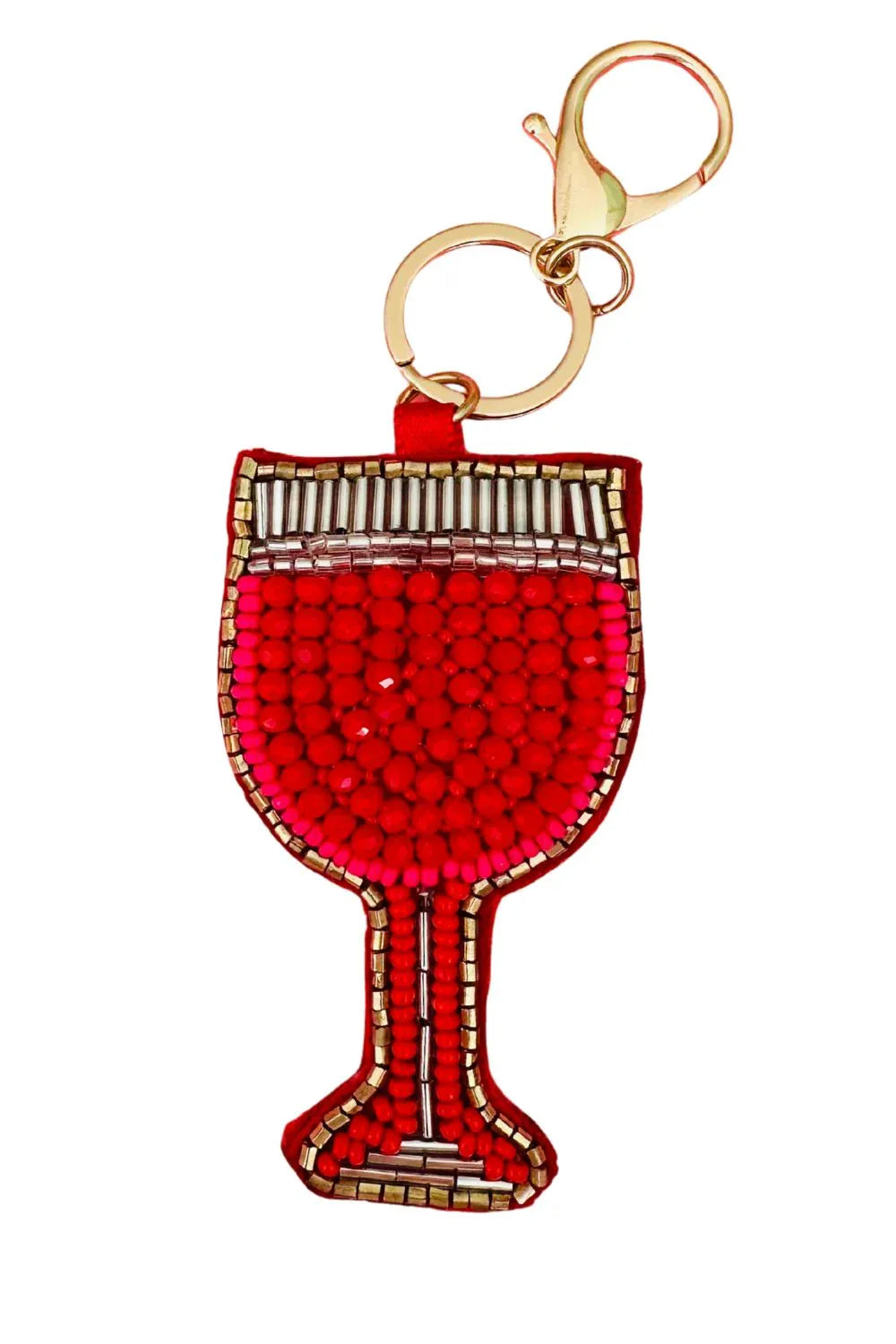 Red Wine Key Ring/Bag Charm