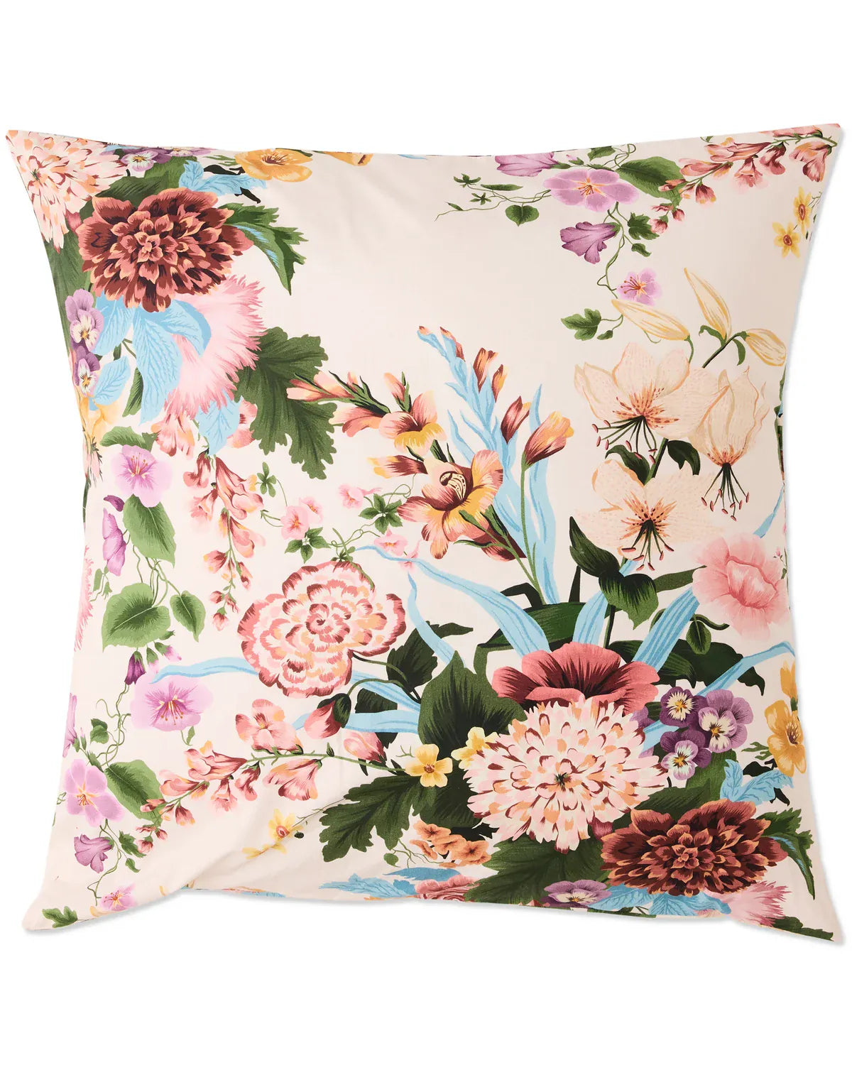 Belle Floral Organic Cotton European Pillowcases | Set of 2