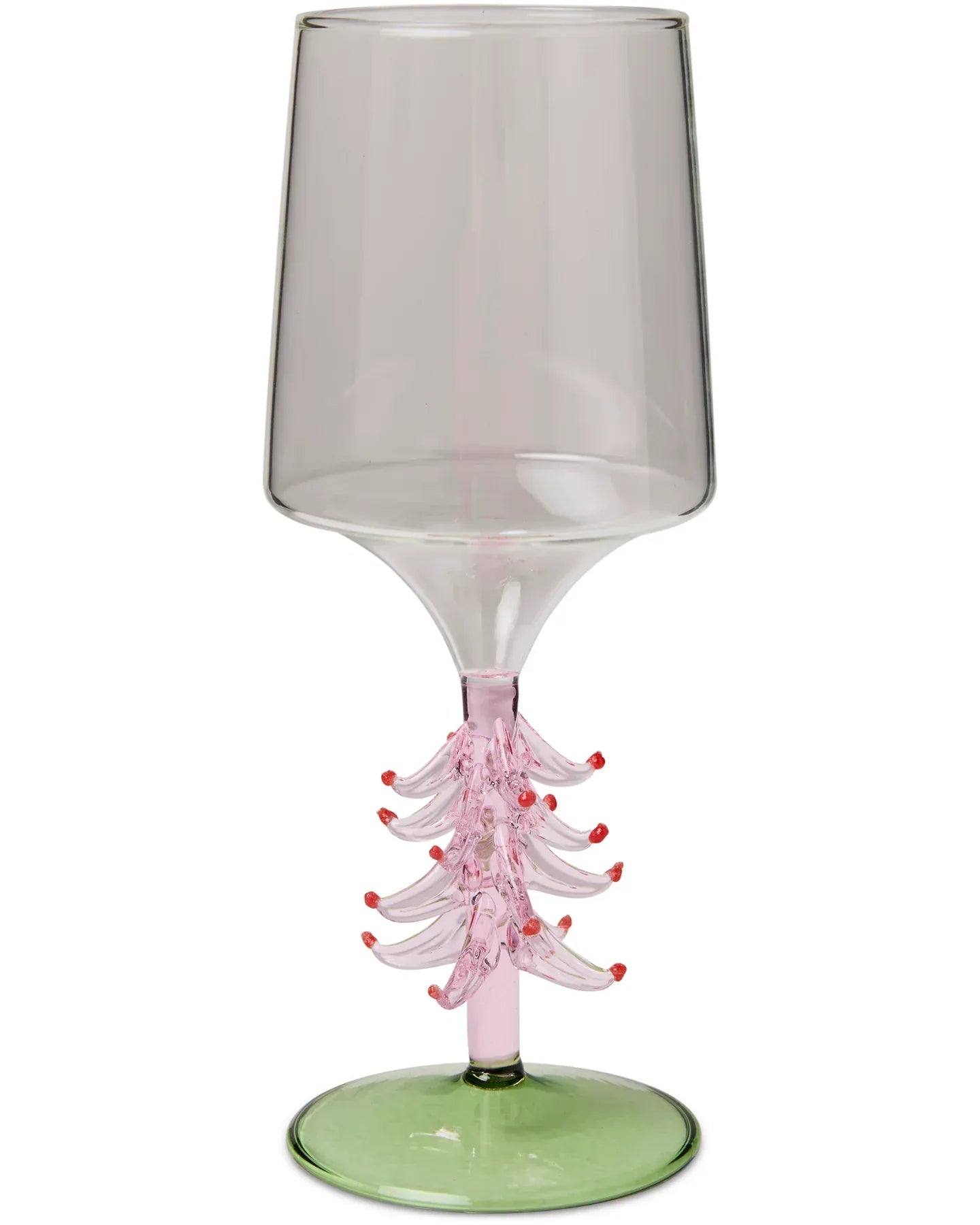 Tickled Pink Christmas Wine Glass | Set of 2