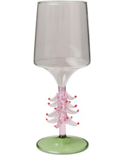 Tickled Pink Christmas Wine Glass | Set of 2
