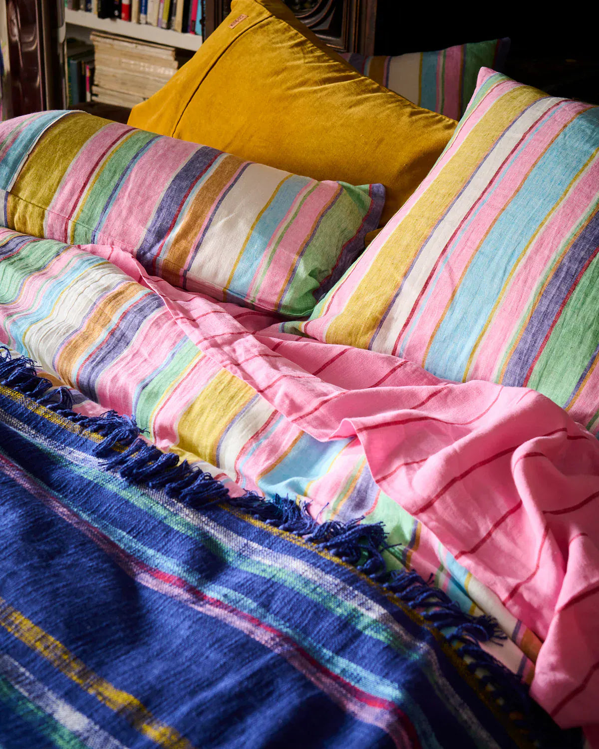 Tangier Days Linen European Pillowcases | Set of 2