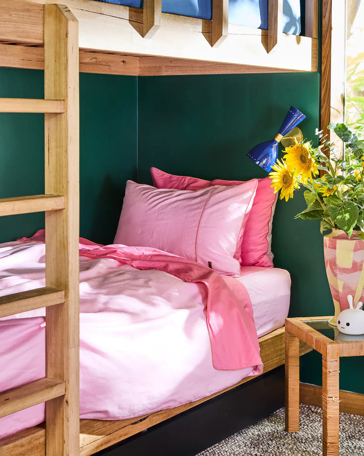 Glow In Pink Bamboo Cotton Pillowcases | Set of 2