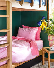 Glow In Pink Bamboo Cotton Pillowcases | Set of 2