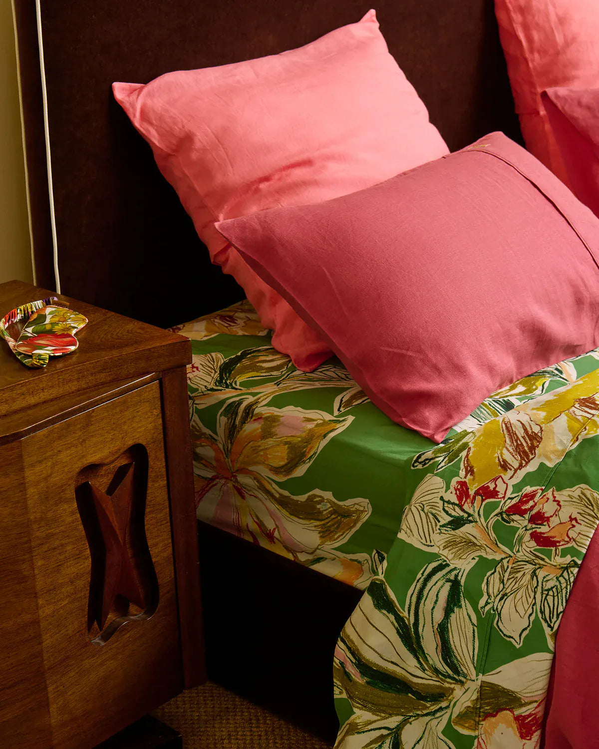 Somerset Green Organic Cotton Fitted Sheet | King
