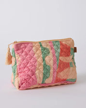 Sun Soaked Quilted Cotton Toiletry Purse