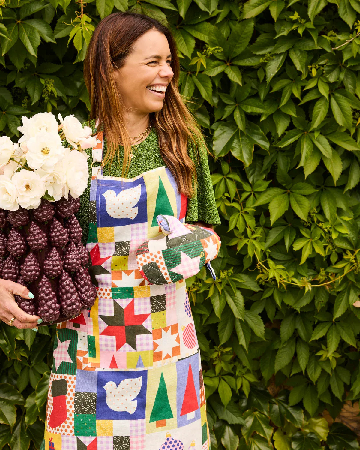 Christmas Patchwork Oven Mitt