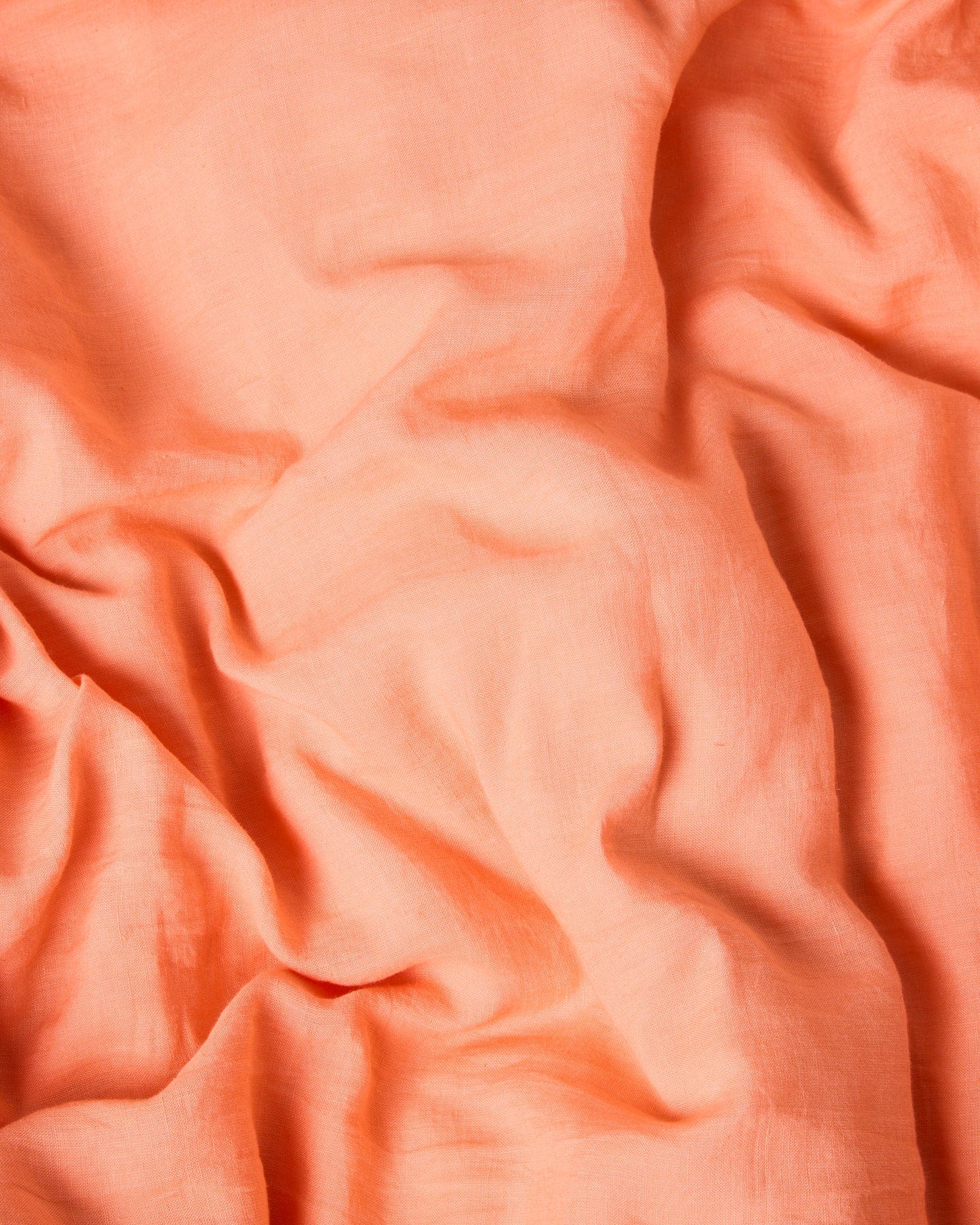 Coral Blossom Linen Fitted Sheet