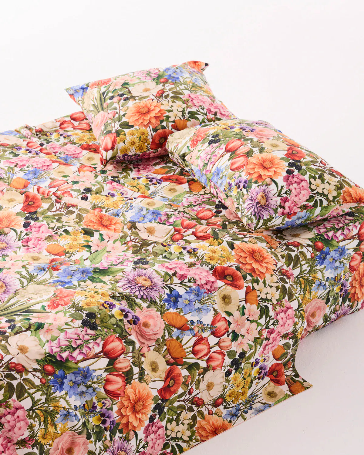 Cottage Garden Organic Cotton European Pillowcases | Set of 2