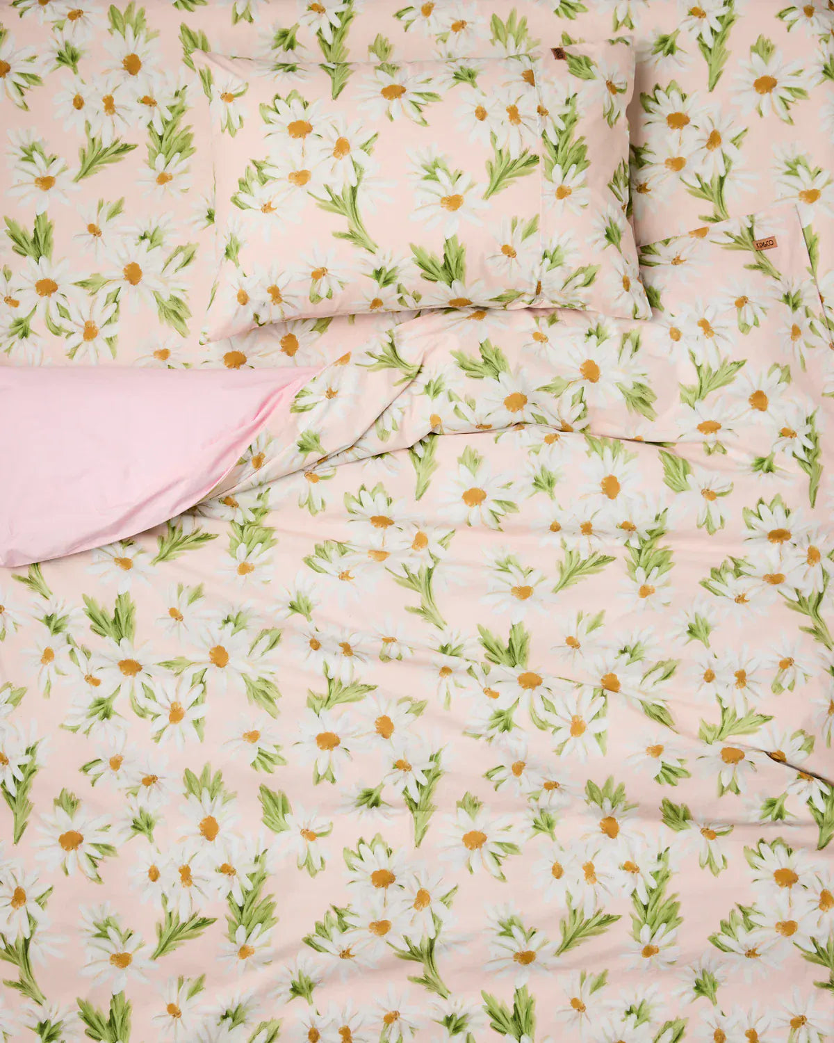 Sweet Daisy Organic Cotton Pillowcases | Standard Set of 2
