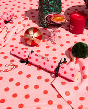 Polkadot Pink Tablecloth | Large Rectangular