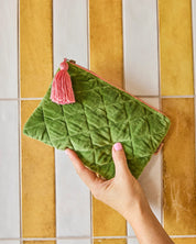 Moss Velvet Cosmetics Purse