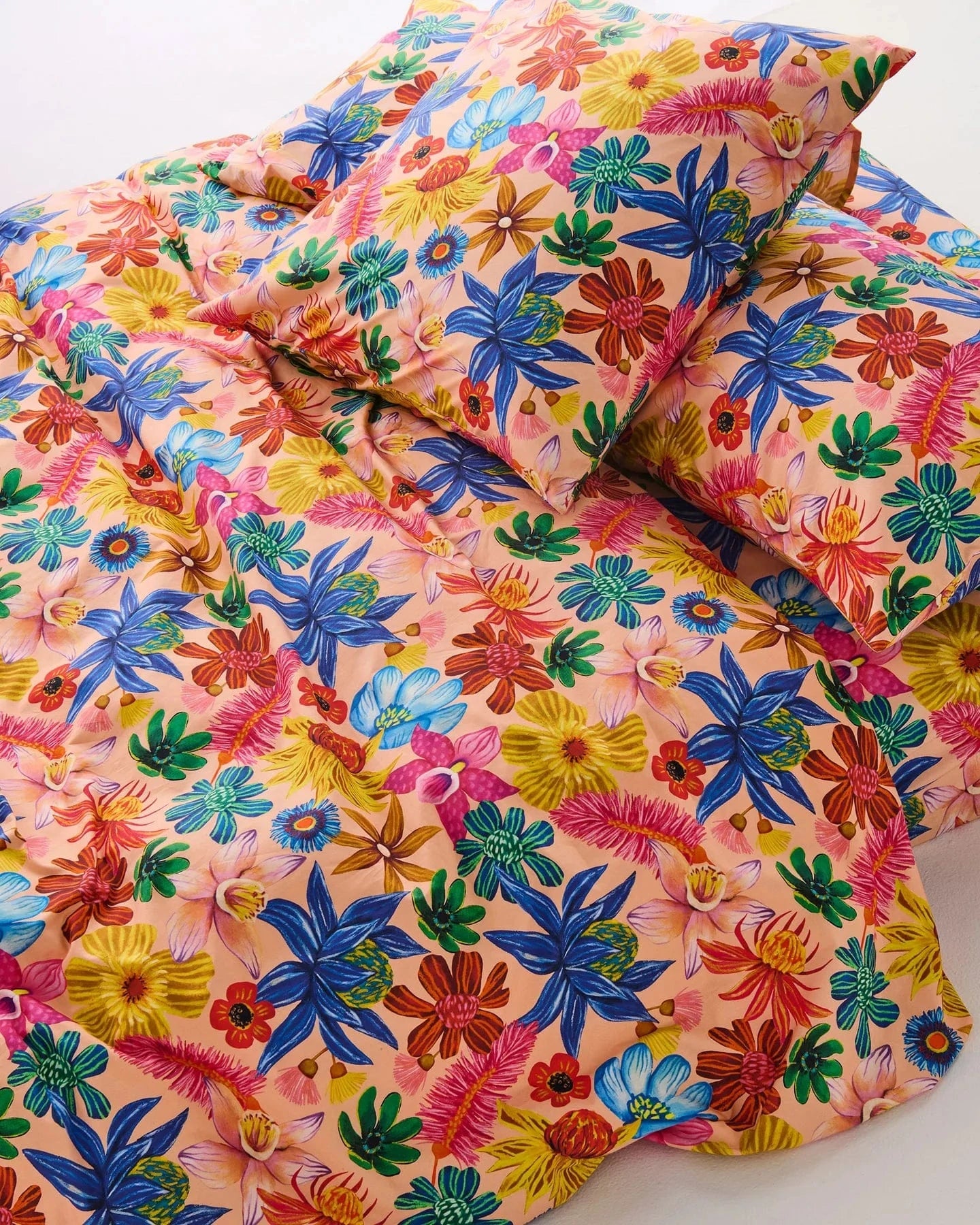 Wild Flowers In Bloom Organic Cotton Quilt Cover