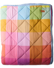 Ponza Tartan Organic Cotton Quilted Bedspread Large