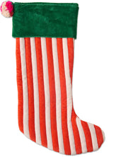 Jolly Christmas Velvet Stocking
