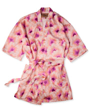 Hibiscus Peach Eco Satin Robe | S/M