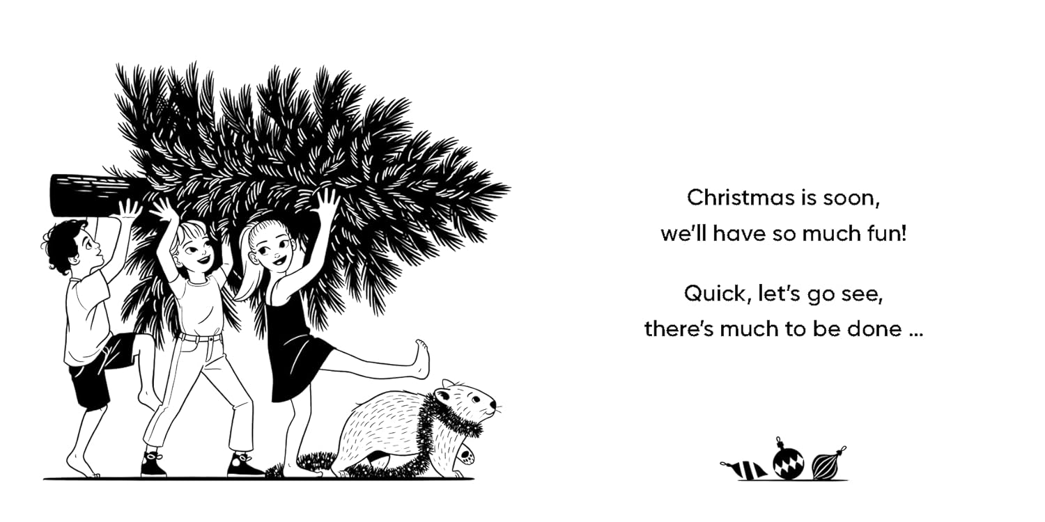 Classic Aussie Christmas High Contrast Board Book