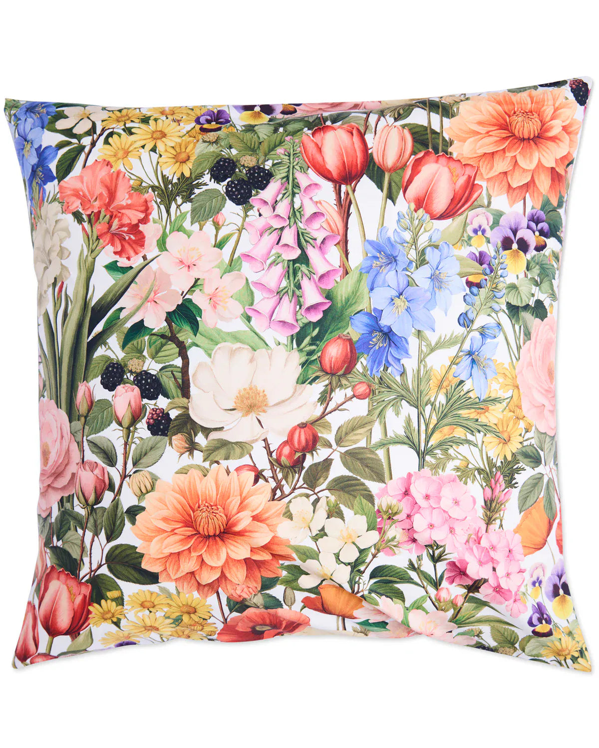 Cottage Garden Organic Cotton European Pillowcases | Set of 2