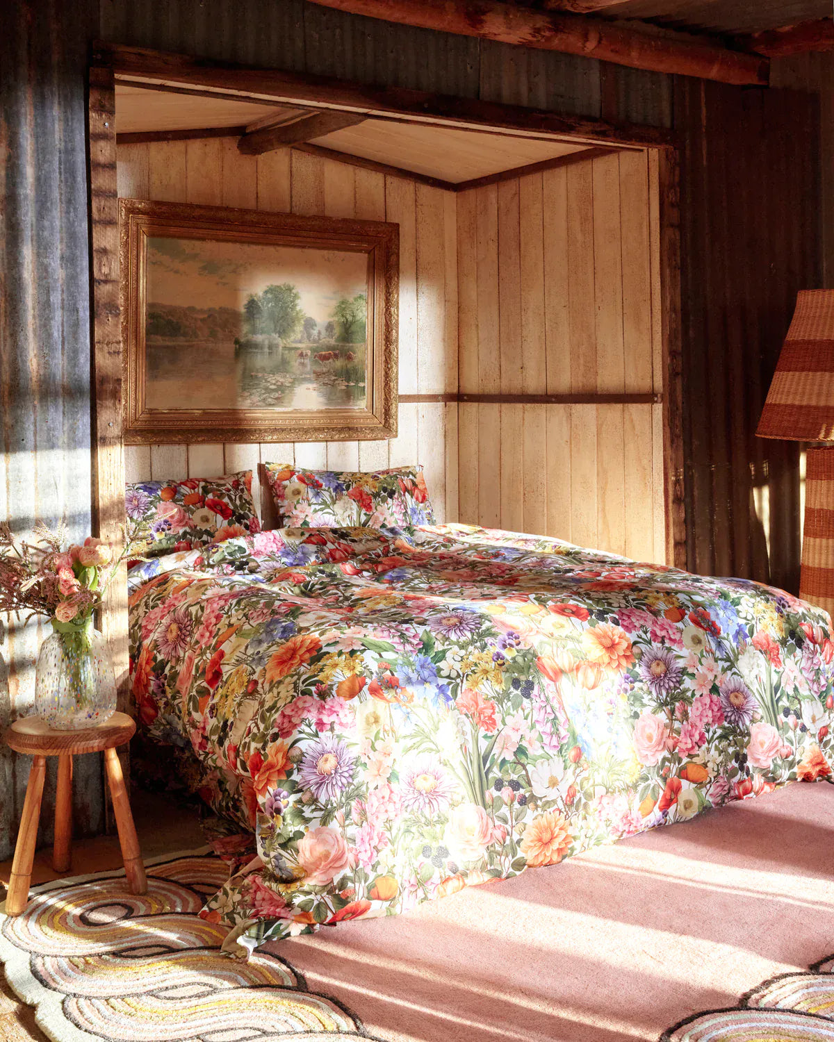 Cottage Garden Organic Cotton Quilt Cover | King