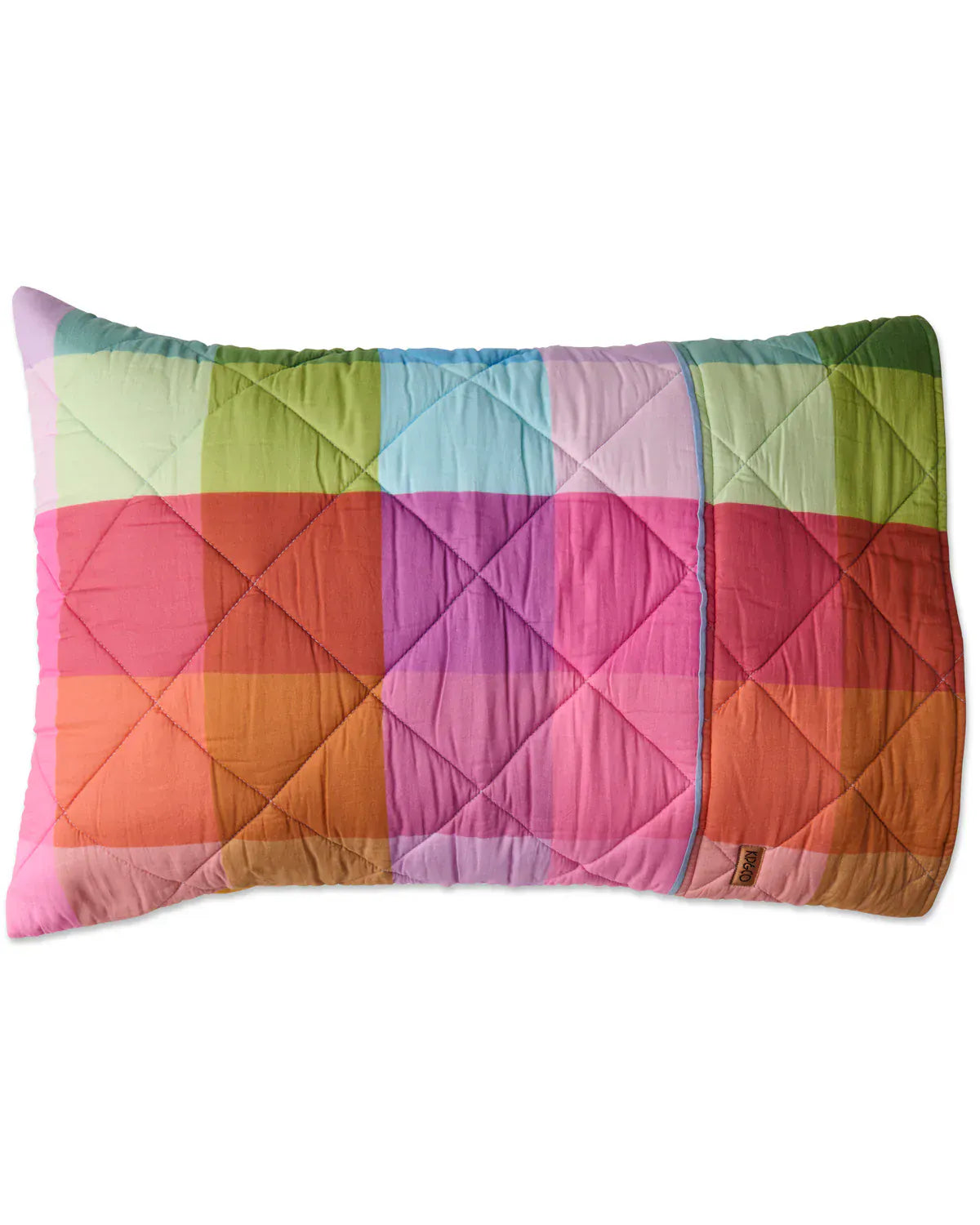 Ponza Tartan Organic Cotton Quilted Pillowcases | Set of 2