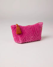 Pink Velvet Toiletry Bag