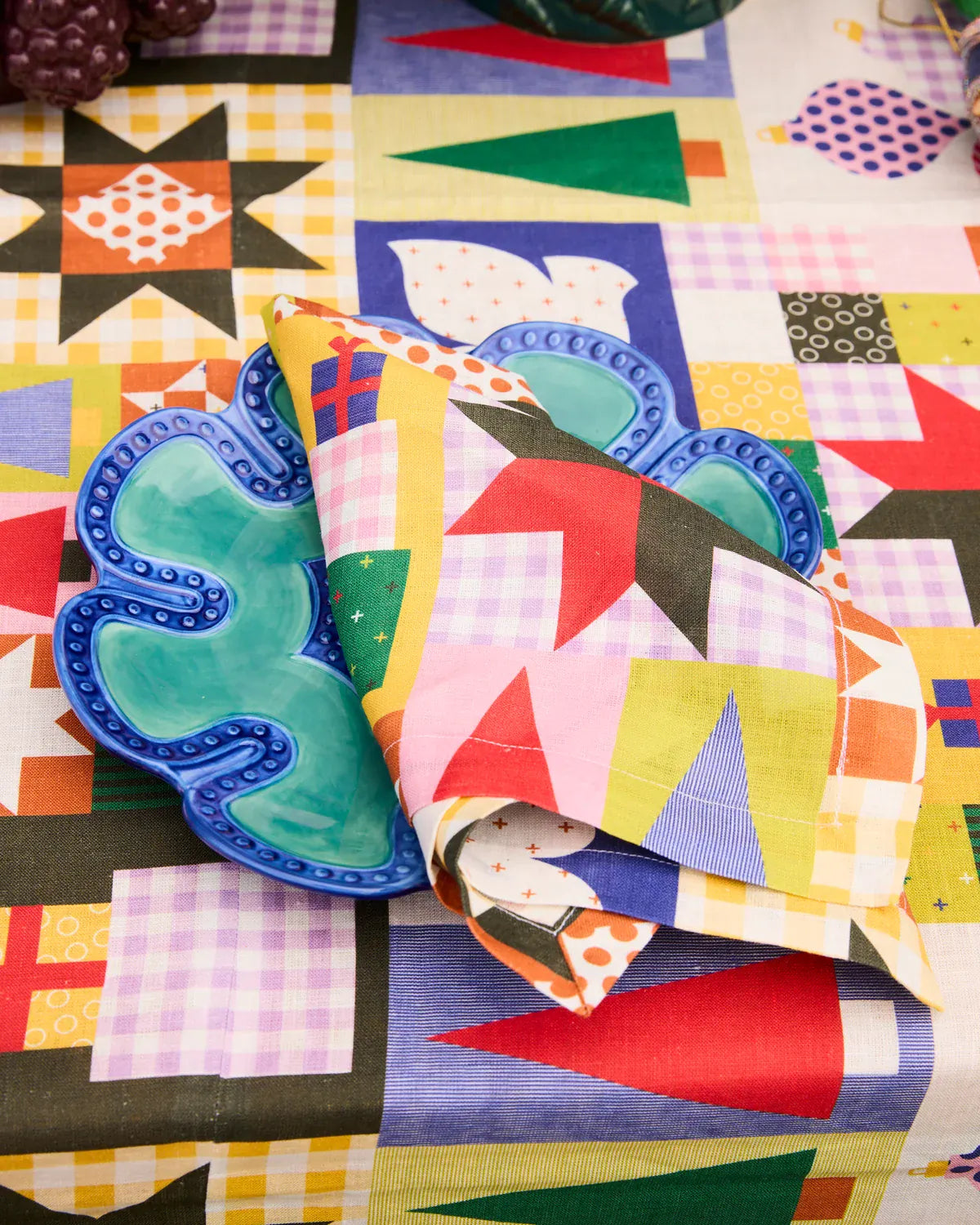 Christmas Patchwork Napkins | Set of 4