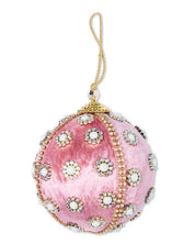 Flower Crystal Pink Embellished Bauble