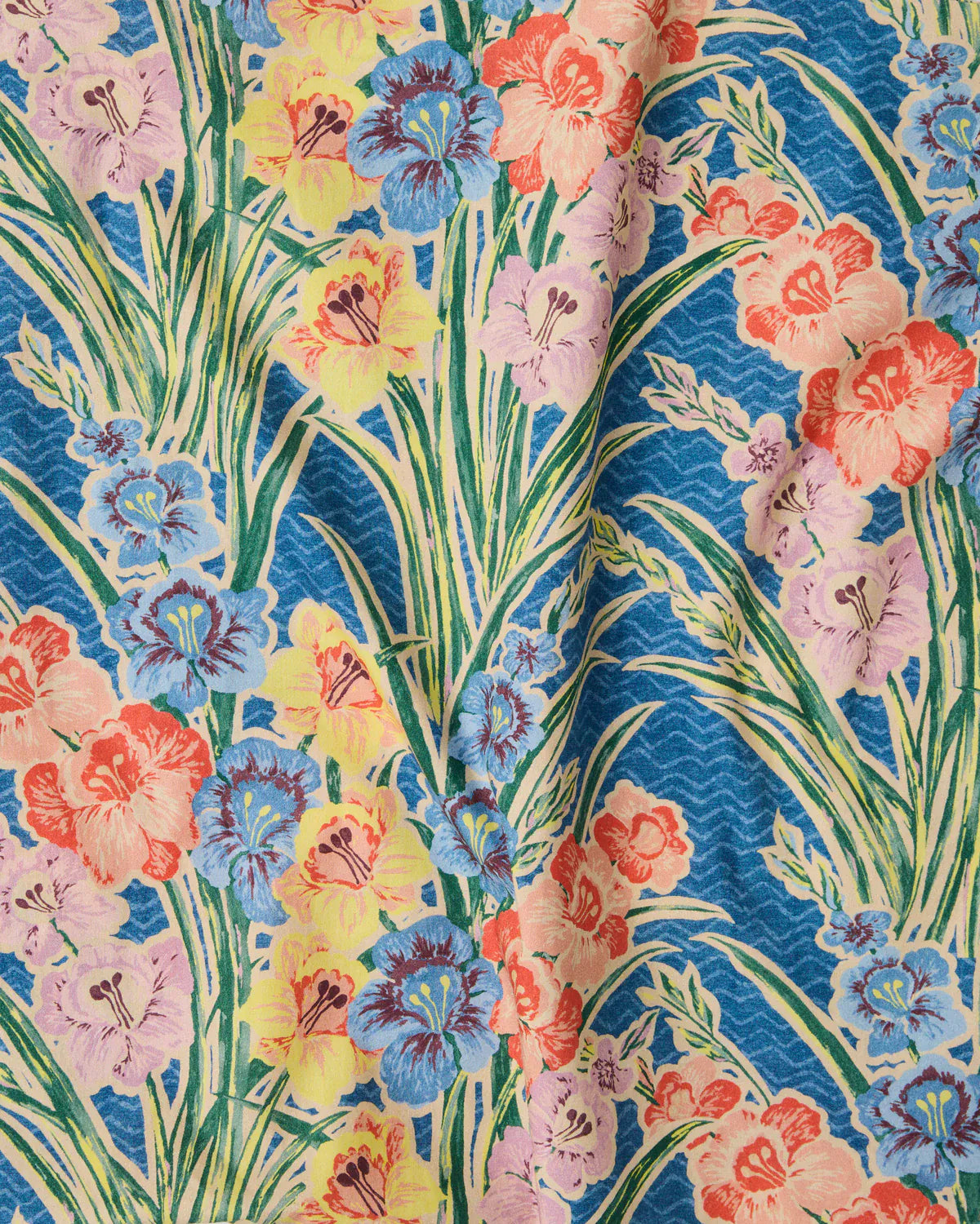 Kip&Co x Anna Spiro Gladiolus Organic Cotton Fitted Sheet | Queen