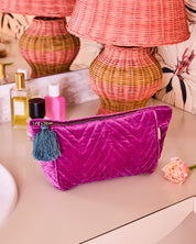 Wild Grape Velvet Toiletry Bag