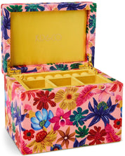 Wild Flowers In Bloom Velvet Jewellery Box