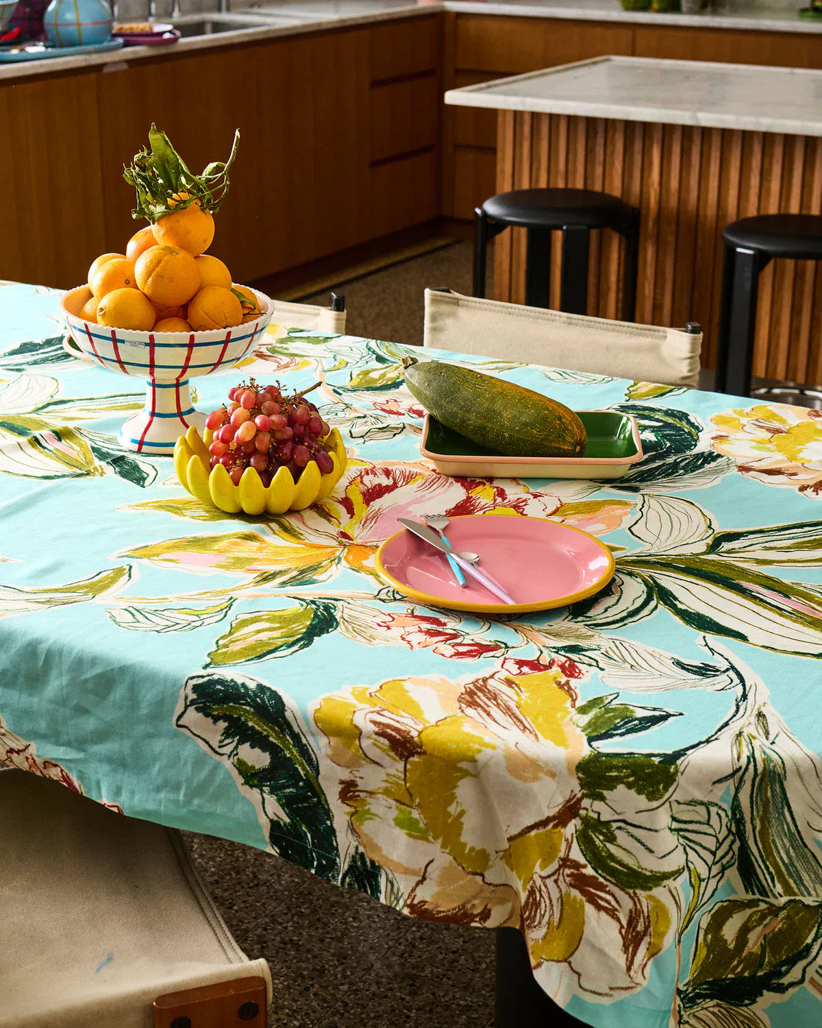 Somerset Blue Tablecloth | Large Rectangular