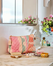 Sun Soaked Quilted Cotton Toiletry Purse