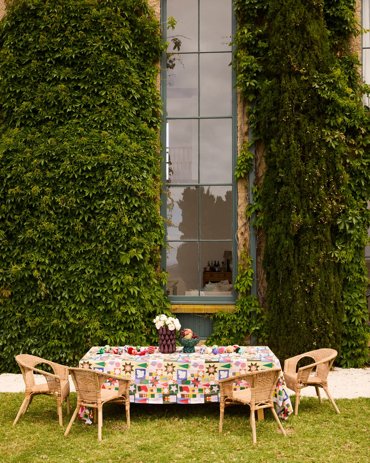 Christmas Patchwork Tablecloth | Large Rectangular