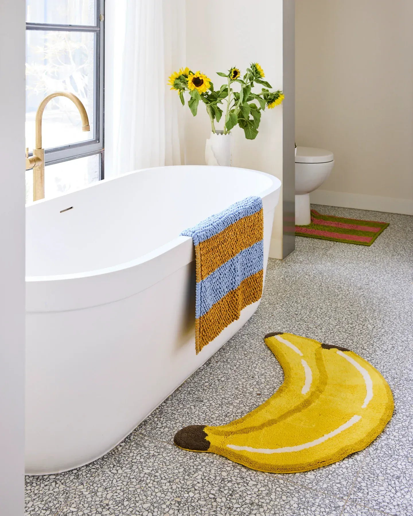 Banana Brain Bath Mat